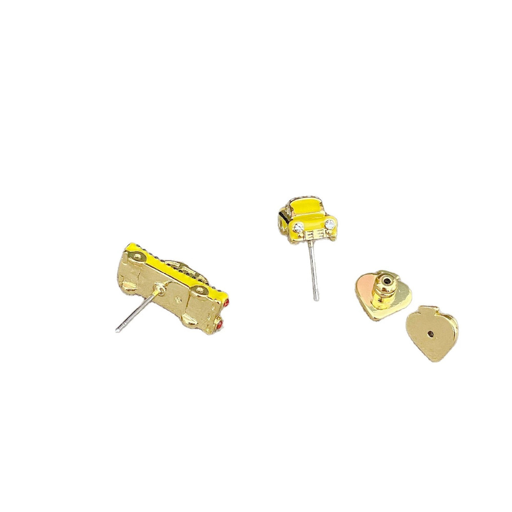 kate spade Yellow Enamel Rhinestone Inlay Car - Picture 5 of 6